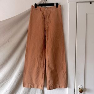 Jesse Kamm Bright Terra Cotta Sailor Pants - Size 6